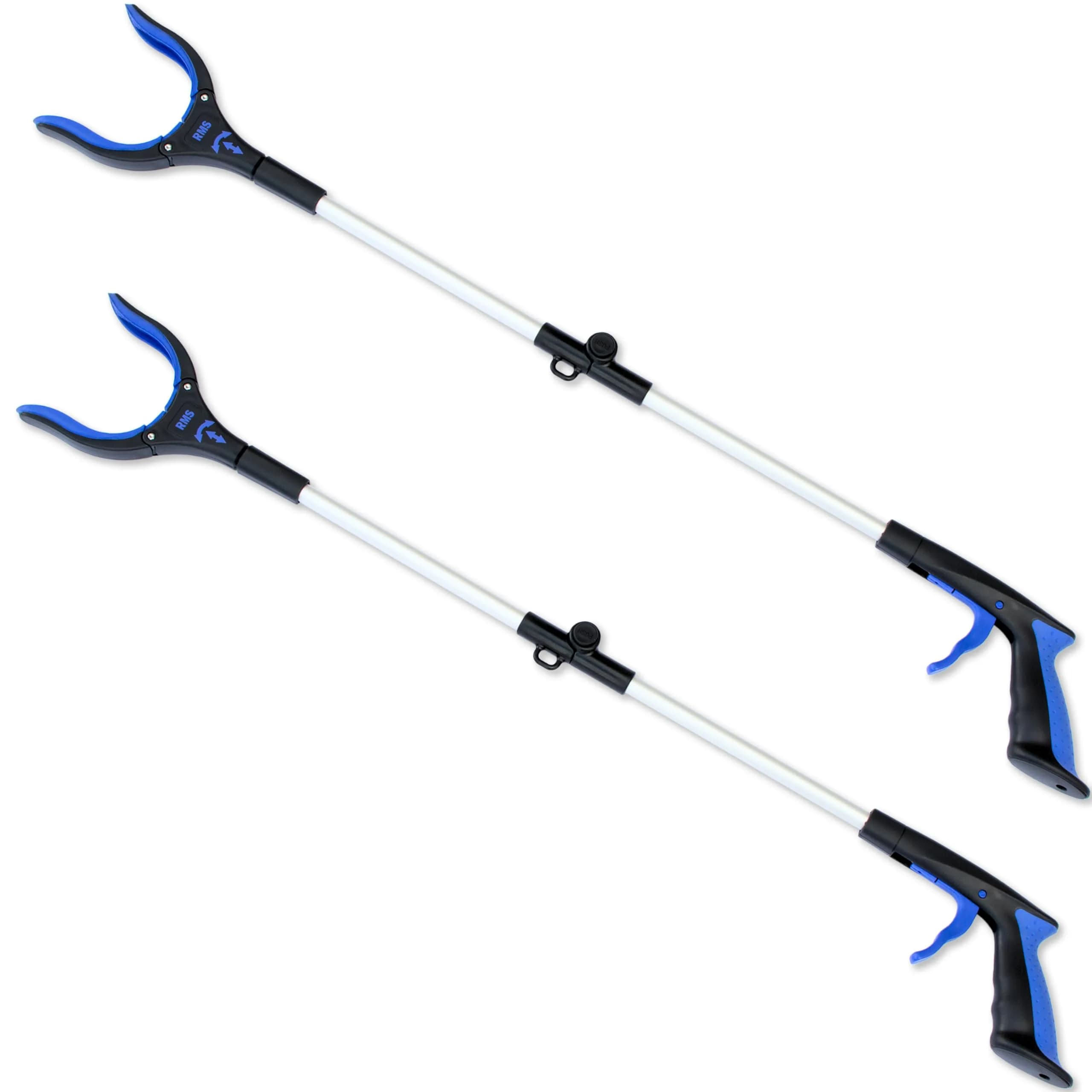 RMS 2 Pack 34 Inch Extra Long Reacher Grabber with Rotating Jaw | Mobility Aid for Seniors and Disabled - main product image