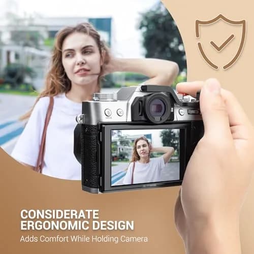 JJC Metal Thumb Grip & Shutter Button for Fuji X-T30 III II XT30 XT20,Black | Ergonomic Camera Accessory thumbnail 3