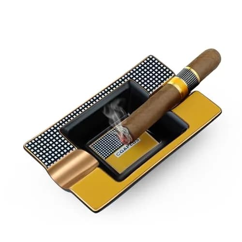 GUEVARA Cigar Ashtray Classic Black | Deep Basin, Sturdy & Stylish for Outdoors & Indoors thumbnail 1