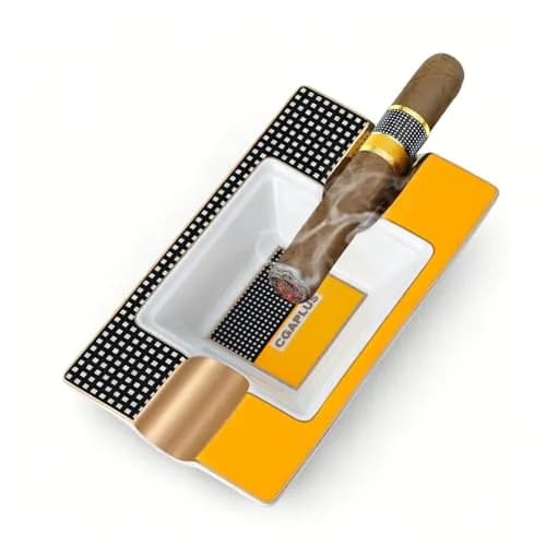 GUEVARA Cigar Ashtray Deep Basin 4.9in (12.45cm) | Elegant Indoor/Outdoor Accessory thumbnail 1