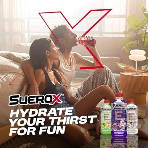 SueroX Sugar Free Electrolyte Drink, Blueberry Reboot, 21.3 Fl Oz | Zero Sugar Hydration & Recovery thumbnail 9