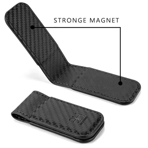 GH GOLD HORSE Slim Magnetic Money Clip Genuine Leather Card Holder for Men | Holds 10-15 Bills thumbnail 5