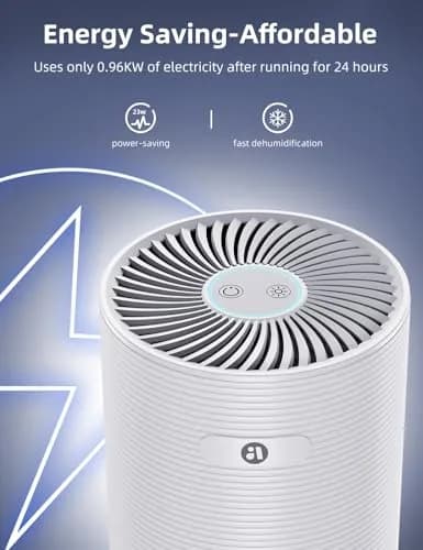 avylo 25oz Dehumidifier for Bedroom with Auto Shut Off, Ultra Quiet, White | Energy Saving, Compact & Safe thumbnail 4
