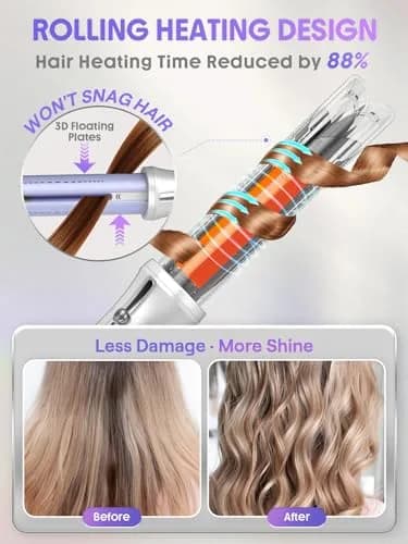 SHEGLAM One Touch Airflow Styler Pro 1 inch Automatic Rotating Curling Iron | 5-Minute Styling, 14-Day Hold thumbnail 6