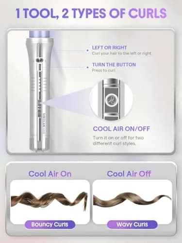 SHEGLAM One Touch Airflow Styler Pro 1 inch Automatic Rotating Curling Iron | 5-Minute Styling, 14-Day Hold thumbnail 7
