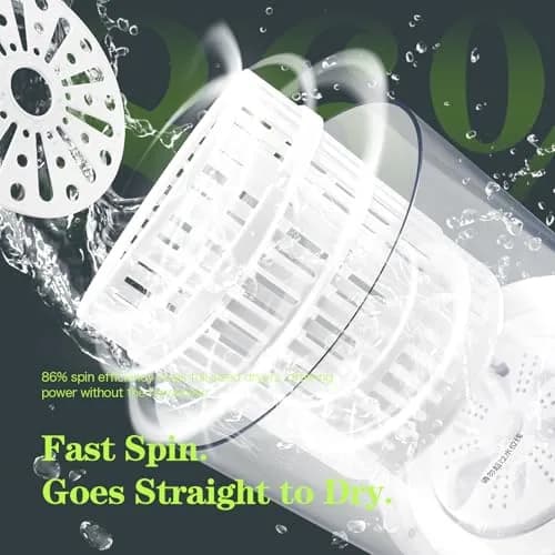 SUNHAIXIA Portable Mini Washing Machine 1L (0.26 Gal) | Imitation Hand Wash & UV Sterilization thumbnail 7