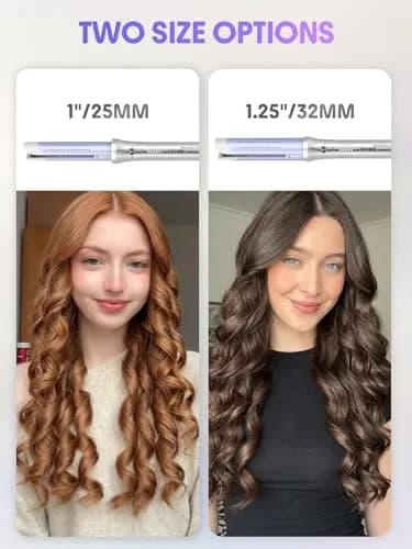 SHEGLAM One Touch Airflow Styler Pro 1.25 inch Automatic Rotating Curling Iron | 5 Temp Settings, Zero Burn Risk thumbnail 9