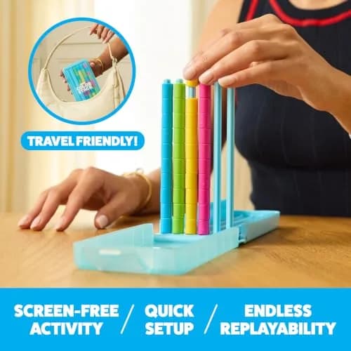 Mini Color Stack Challenge by WHAT DO YOU MEME? 40 Rings | Solo-Play Travel Game for Ages 8+ thumbnail 2