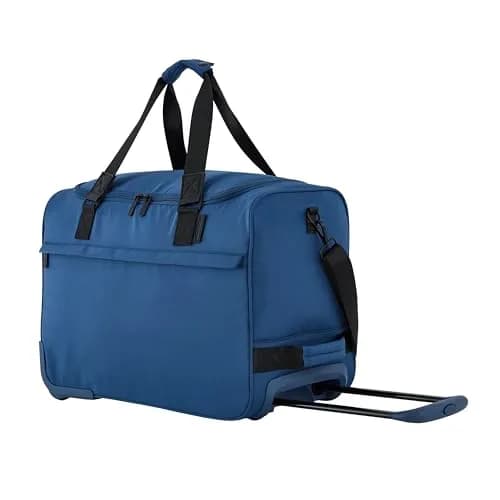 Scotch & Soda Amsterdam Travel Duffel Bag, Ocean Blue, 21-Inch Rolling | European Style & Organized Packing thumbnail 1