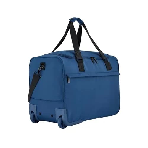 Scotch & Soda Amsterdam Travel Duffel Bag, Ocean Blue, 21-Inch Rolling | European Style & Organized Packing thumbnail 4