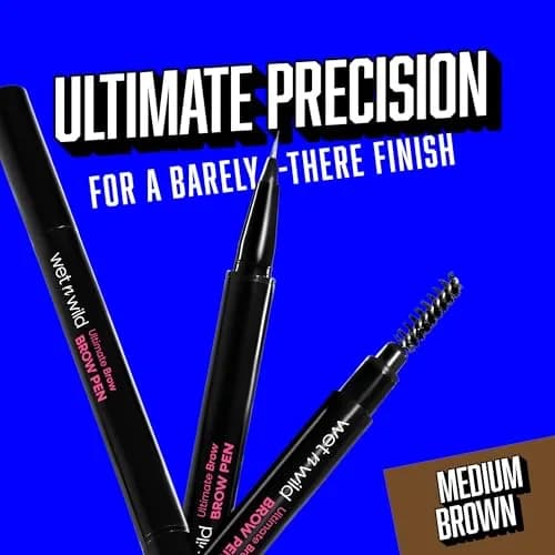 wet n wild Ultimate Brow Pen - Medium Brown | Precise, Waterproof, 16-Hour Wear thumbnail 4