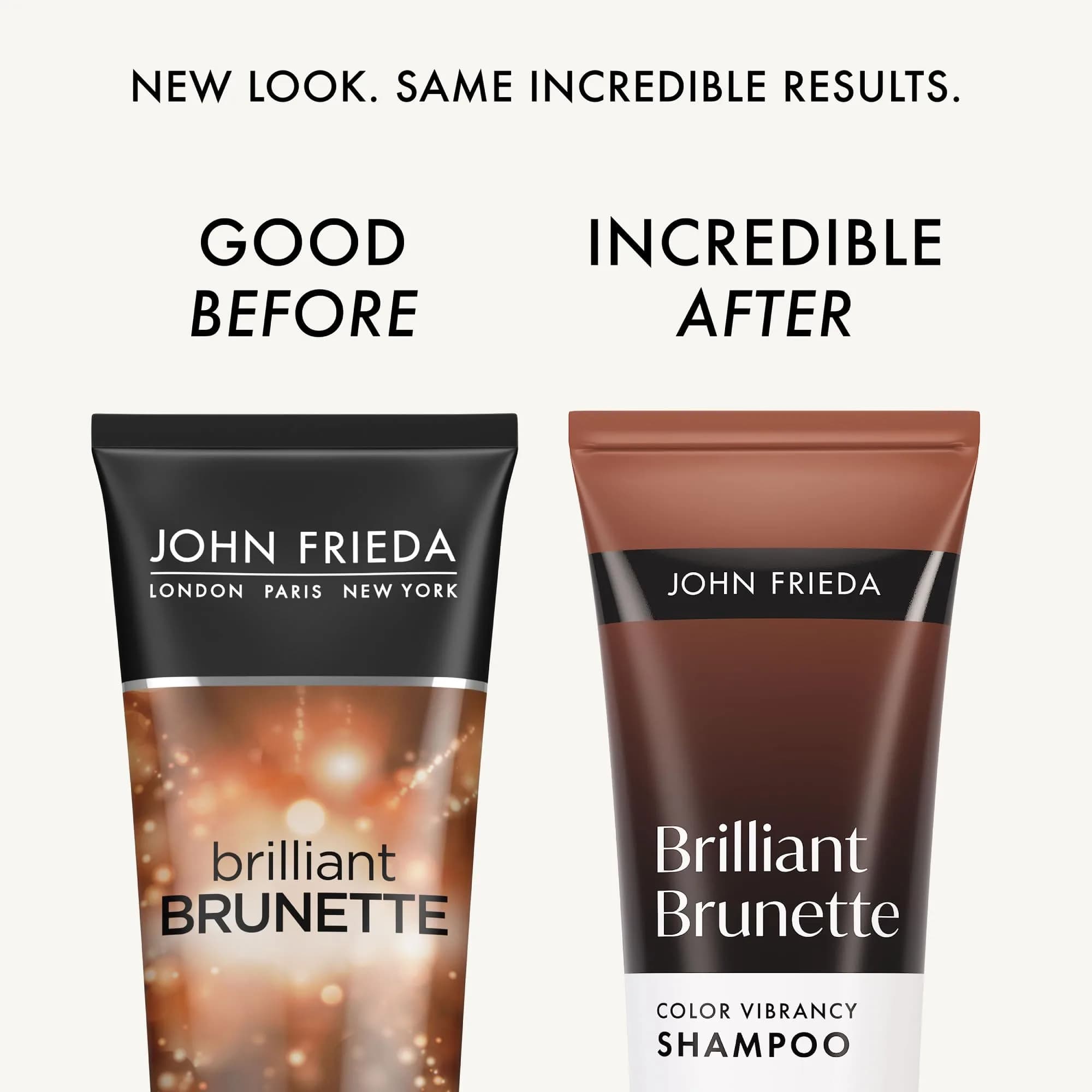 John Frieda Brilliant Brunette Color Vibrancy Shampoo 500ml (16.9 fl oz) | Enhances Brown Hair Tones - view 2