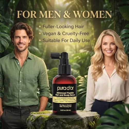 PURA D'OR Advanced Hair & Scalp Serum 99ml (3.3 Fl Oz) | Fuller Appearance Strands for Thinning Hair thumbnail 5
