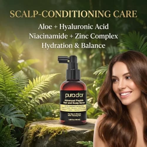 PURA D'OR Advanced Hair & Scalp Serum 99ml (3.3 Fl Oz) | Fuller Appearance Strands for Thinning Hair thumbnail 7
