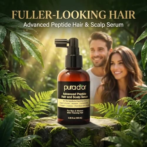 PURA D'OR Advanced Hair & Scalp Serum 99ml (3.3 Fl Oz) | Fuller Appearance Strands for Thinning Hair thumbnail 2