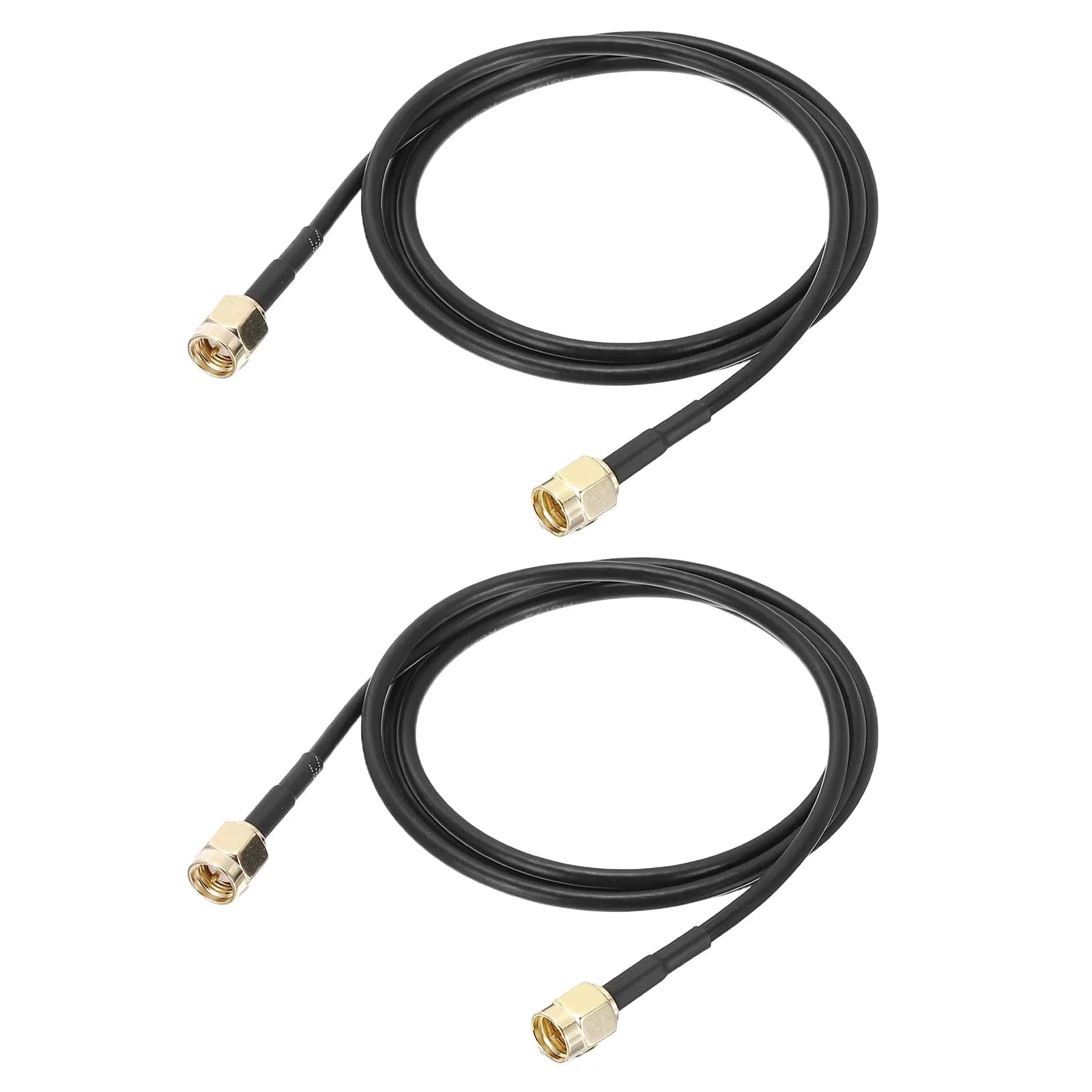 uxcell SMA Male to SMA Male Coaxial Cable 2 x 0.79m (2.6 Feet) RG174 50 Ohm | Low Loss Extension Cable - main product image
