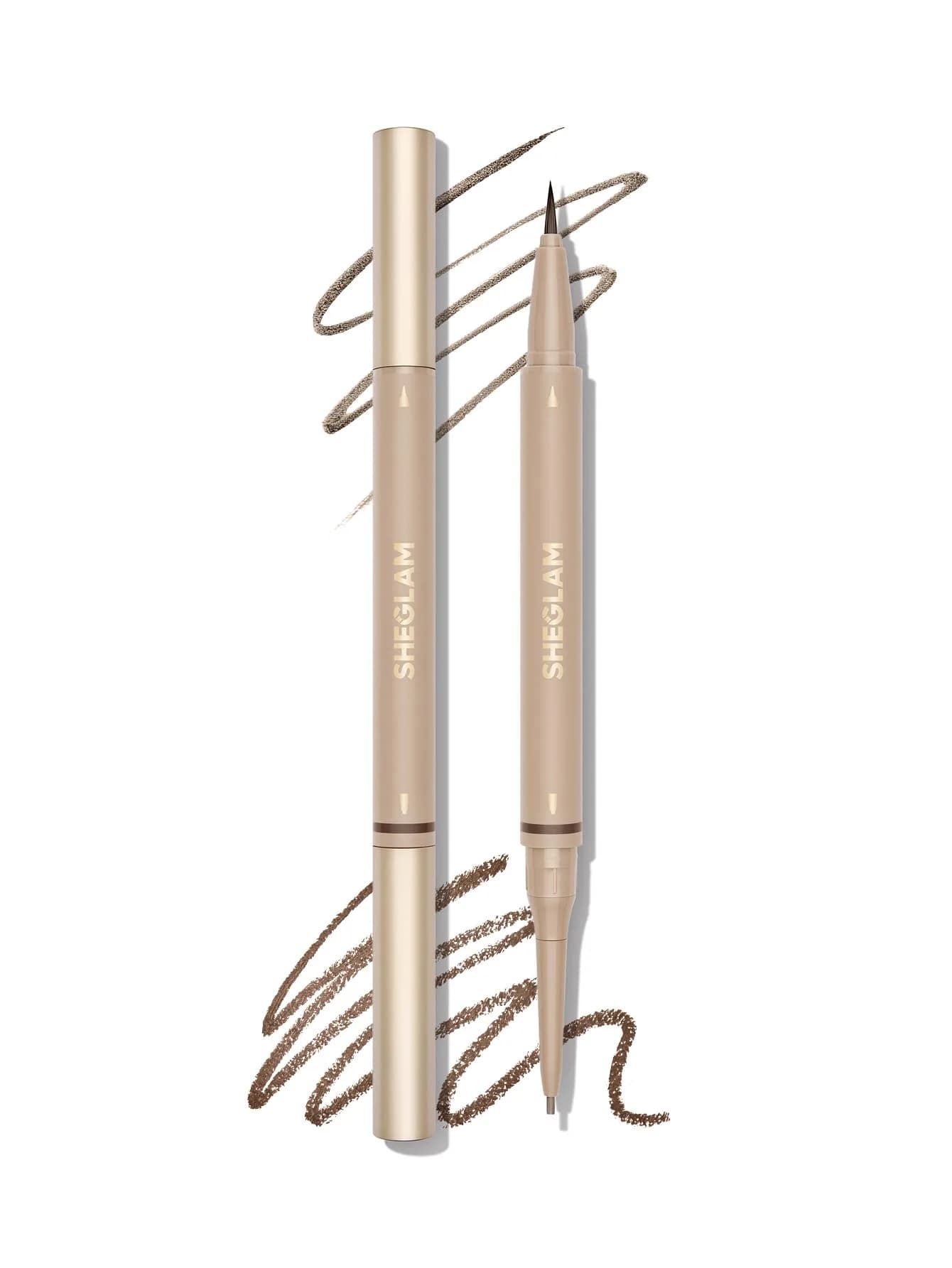 SHEGLAM Dual-Sided Eyebrow Pencil 03 Taupe | Waterproof Matte Cream & Liquid Pen - main product image