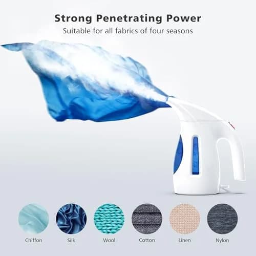 HiLIFE Garment Steamer 240ml | Portable Handheld 700W, Strong Penetrating Steam, Removes Wrinkles, for Home & Office (ONLY FOR 120V) thumbnail 5