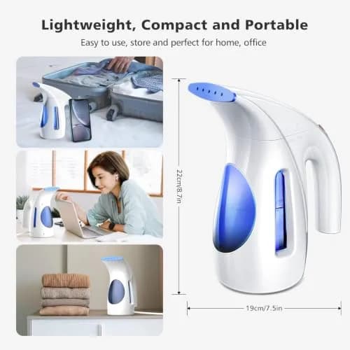 HiLIFE Garment Steamer 240ml | Portable Handheld 700W, Strong Penetrating Steam, Removes Wrinkles, for Home & Office (ONLY FOR 120V) thumbnail 2