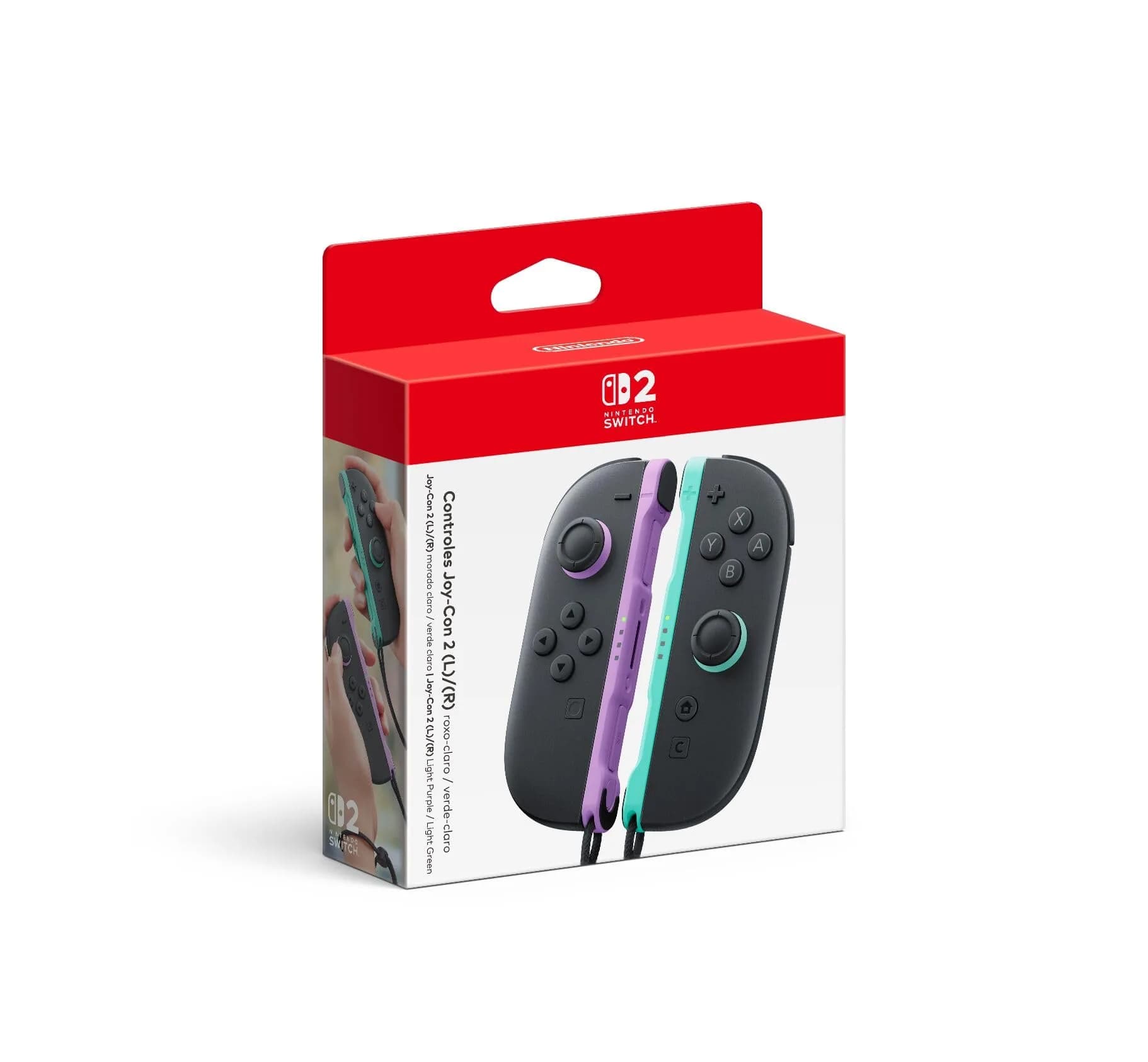 Nintendo Joy-Con™ 2 (L)/(R) Light Purple/Light Green Controllers | For Nintendo Switch 2 System — Light Purple/Light Green