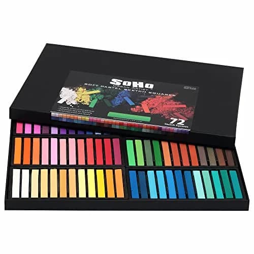 Soho Urban Artist Soft Pastel Sketch Squares - 72 Assorted Colors | Vibrant, Comfortable & Versatile for Artists thumbnail 7