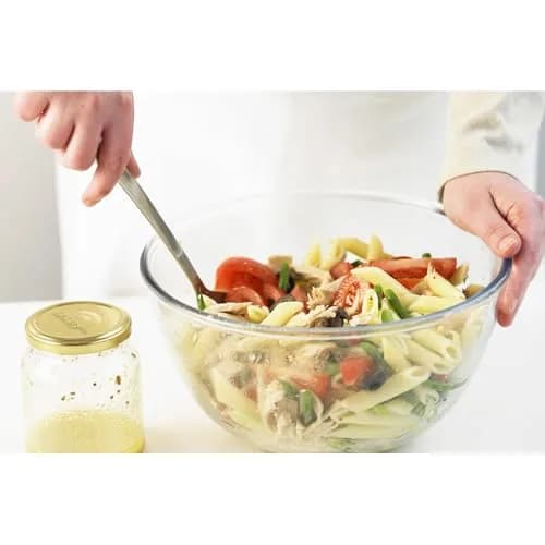 HIC Kitchen Pierced Serving Spoon Japanese Stainless Steel 23 cm (9.625 x 2.5 x 0.125-Inches) Pack of 2 | Drains Liquids for Mess-Free Serving thumbnail 4