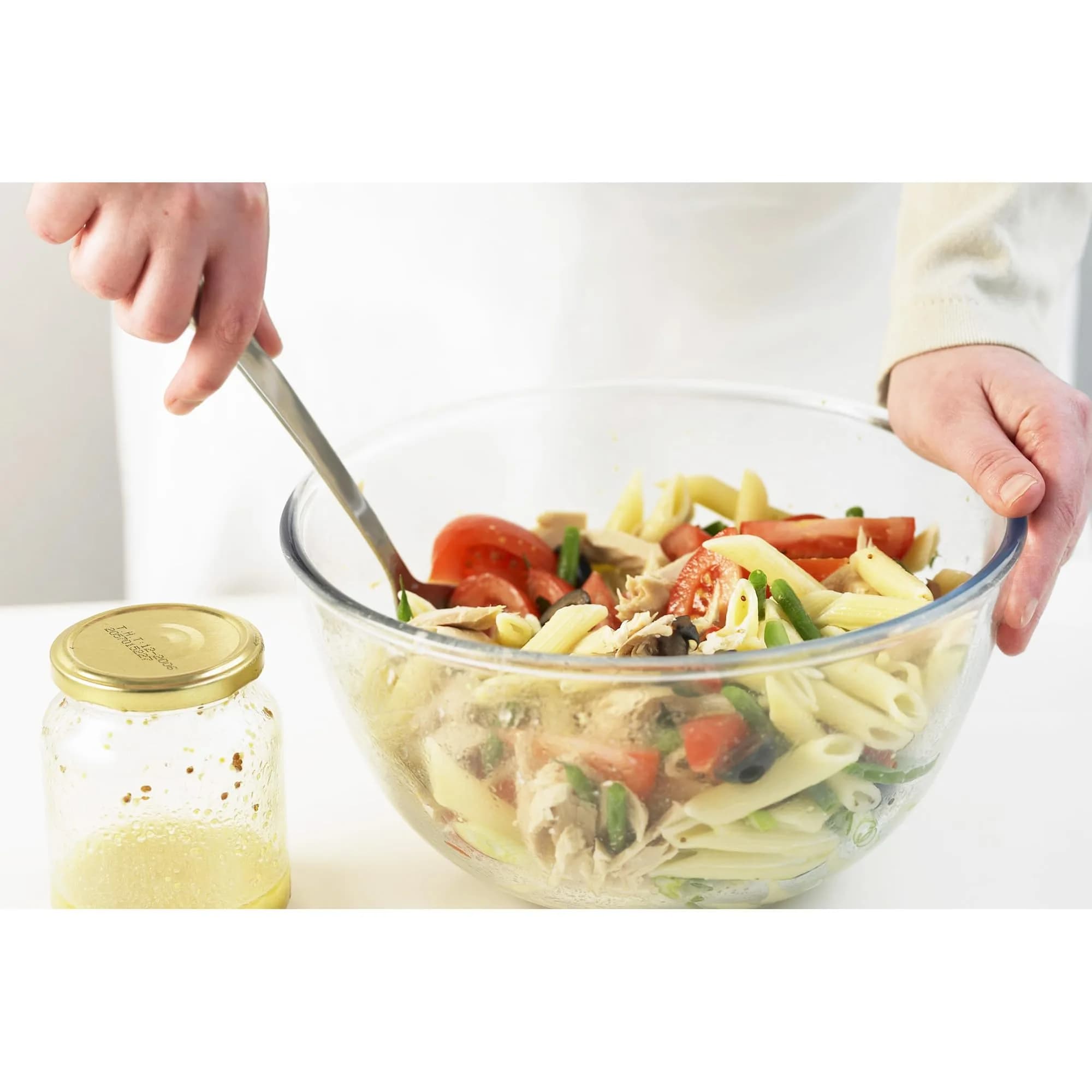HIC Kitchen Pierced Serving Spoon Japanese Stainless Steel 23 cm (9.625 x 2.5 x 0.125-Inches) Pack of 2 | Drains Liquids for Mess-Free Serving - view 4