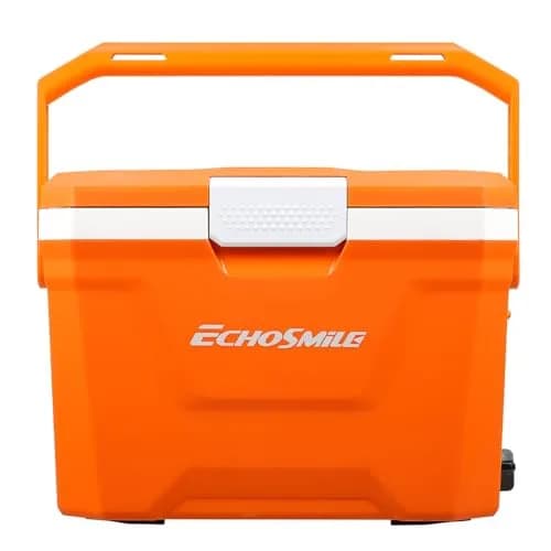 EchoSmile 20 Quart Insulated Cooler | Portable Hard Shell Ice Chest for Outdoors & Camping in Orange - main product image