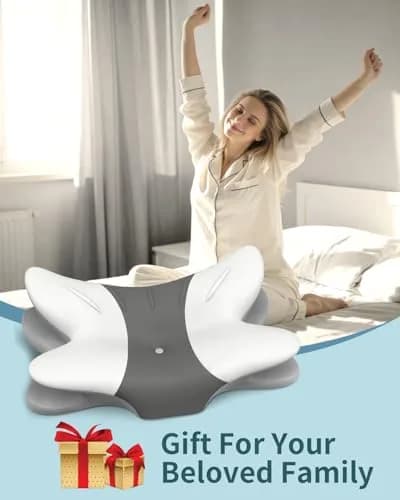 Tujami Cervical Neck Pillow for Pain Relief - Queen Size Memory Foam Contour Pillow | Orthopedic Support for Sleeping thumbnail 7