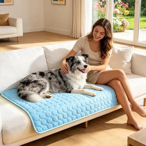 dgdgbaby Portable Dog Cooling Mat 22x28in | Self-Cooling Summer Pet Bed Pad thumbnail 2
