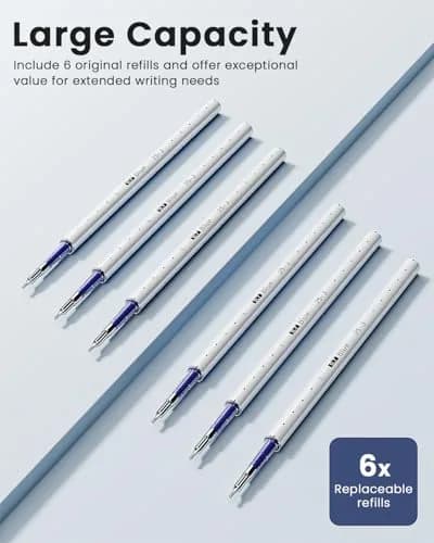 STAGEEK Gel Ink Rollerball Pens, 12 Pcs, Quick Dry, 0.7mm, Blue | Smooth Writing for Office & School thumbnail 5