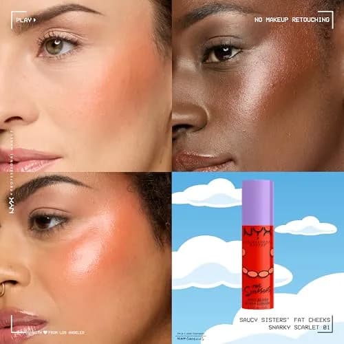 NYX PROFESSIONAL MAKEUP Juicy Liquid Blush 0.27 Fl Oz | Vibrant, Buildable, 12H Hydration for a Radiant Look thumbnail 3
