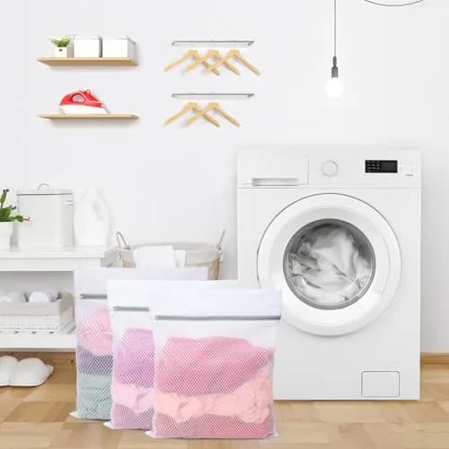 Vivifying Large Honeycomb Mesh Laundry Bags 3 Pack 52cm x 42cm | Protects Delicates in Wash & Dry Cycles thumbnail 6
