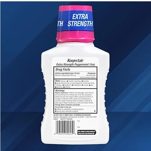 Kaopectate Extra Strength Diarrhea 11oz | Fast-Acting Upset Stomach Relief with Bismuth Subsalicylate thumbnail 9