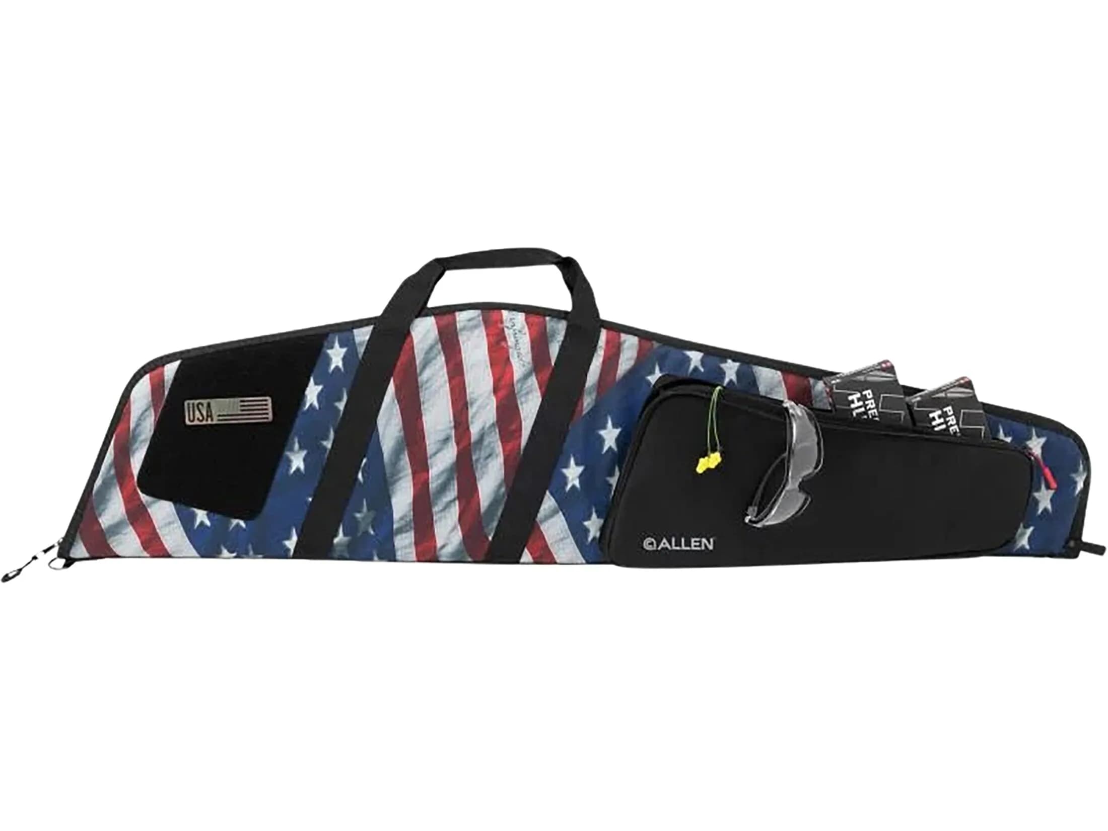 AC Allen Victory Series 46-Inch Tactical Rifle Case | Made in USA, Padded Soft Rifle Case with Accessory Storage, Patch Panel & Lockable Zippers