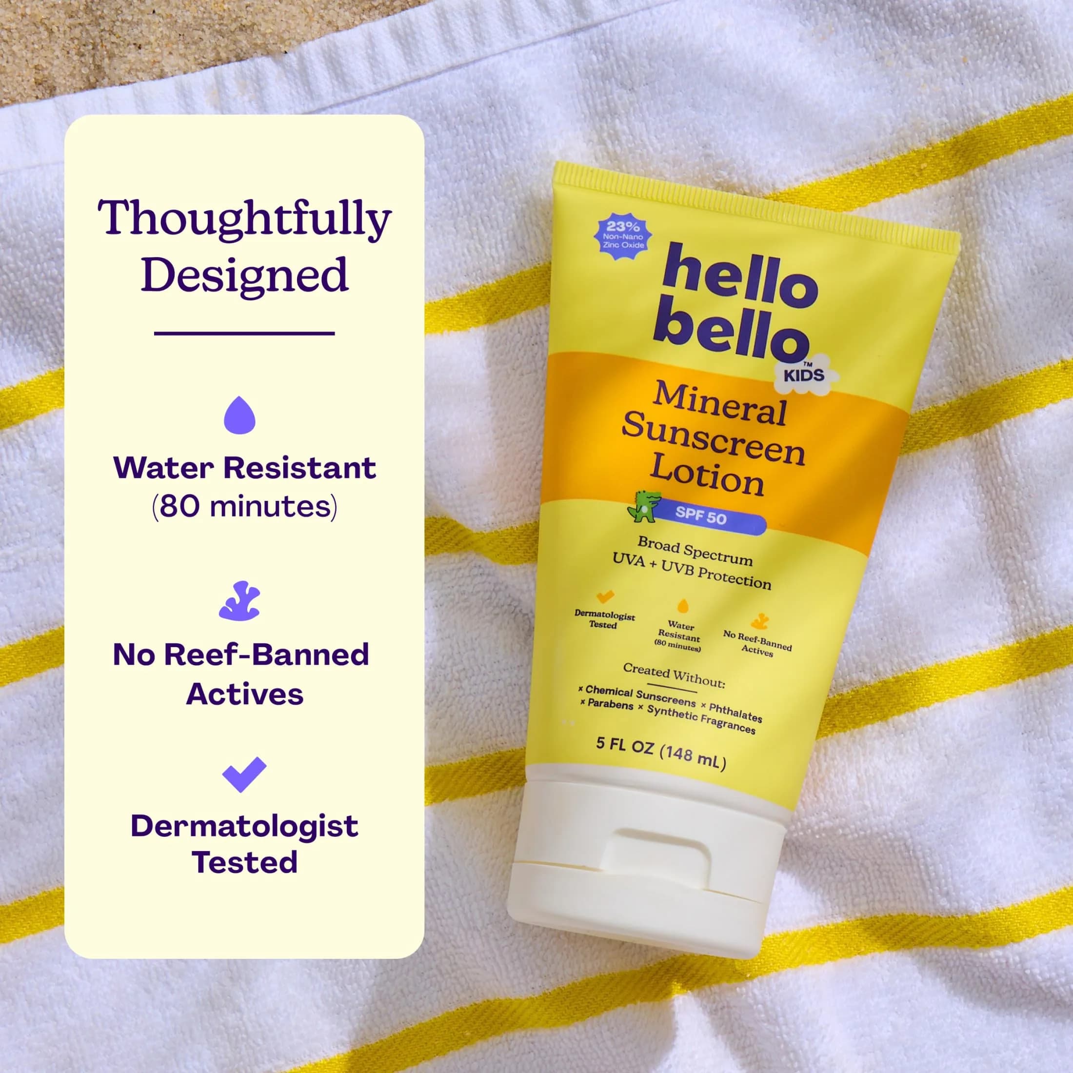 Hello Bello Kids SPF 50 Mineral Sunscreen Travel Packets (10 Count) - Broad Spectrum UVA/UVB Protection for On-the-Go - view 4