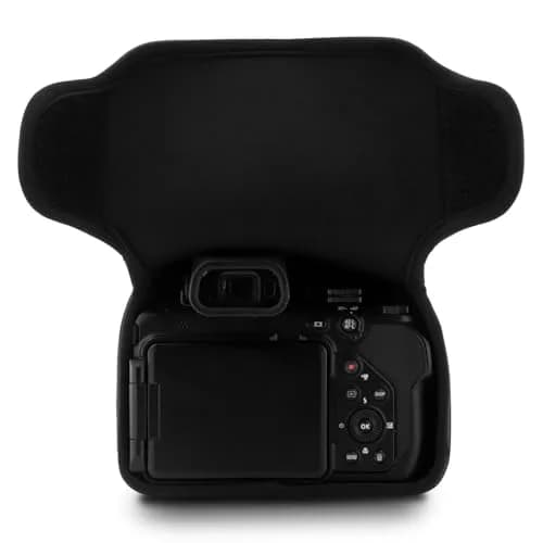 MegaGear Ultra Light Neoprene Camera Case for Nikon Coolpix P1100 | Black thumbnail 4