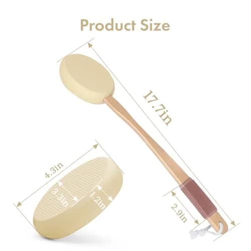AmazerBath Lotion Applicator Yellow with 4 Replacement Pads | FDA Approved for Daily Living Aids thumbnail 2