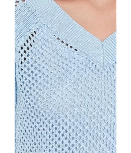 Elliott Lauren Womens Open Mind Lavender Sweater | Cotton Regular Fit LG thumbnail 5