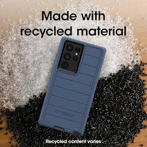 OtterBox Defender Series Case for Samsung Galaxy S22 Ultra (Dark Tide) | Rugged Protection with Port Covers thumbnail 4