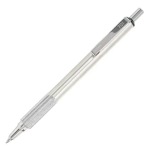 Zebra Pen F-701 Retractable Ballpoint Pen 0.8mm | Stainless Steel Barrel, Black Ink, Pack of 2 thumbnail 3