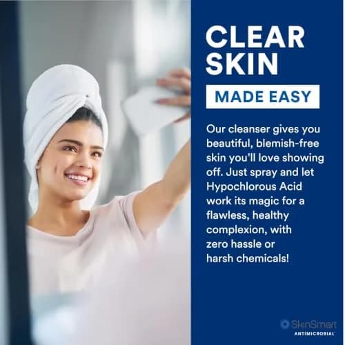 SkinSmart Antimicrobial Facial Cleanser Spray 200ml (2 Pack) | Targets Breakout Bacteria Without Drying thumbnail 4