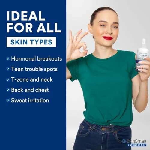 SkinSmart Antimicrobial Facial Cleanser Spray 200ml (2 Pack) | Targets Breakout Bacteria Without Drying thumbnail 6