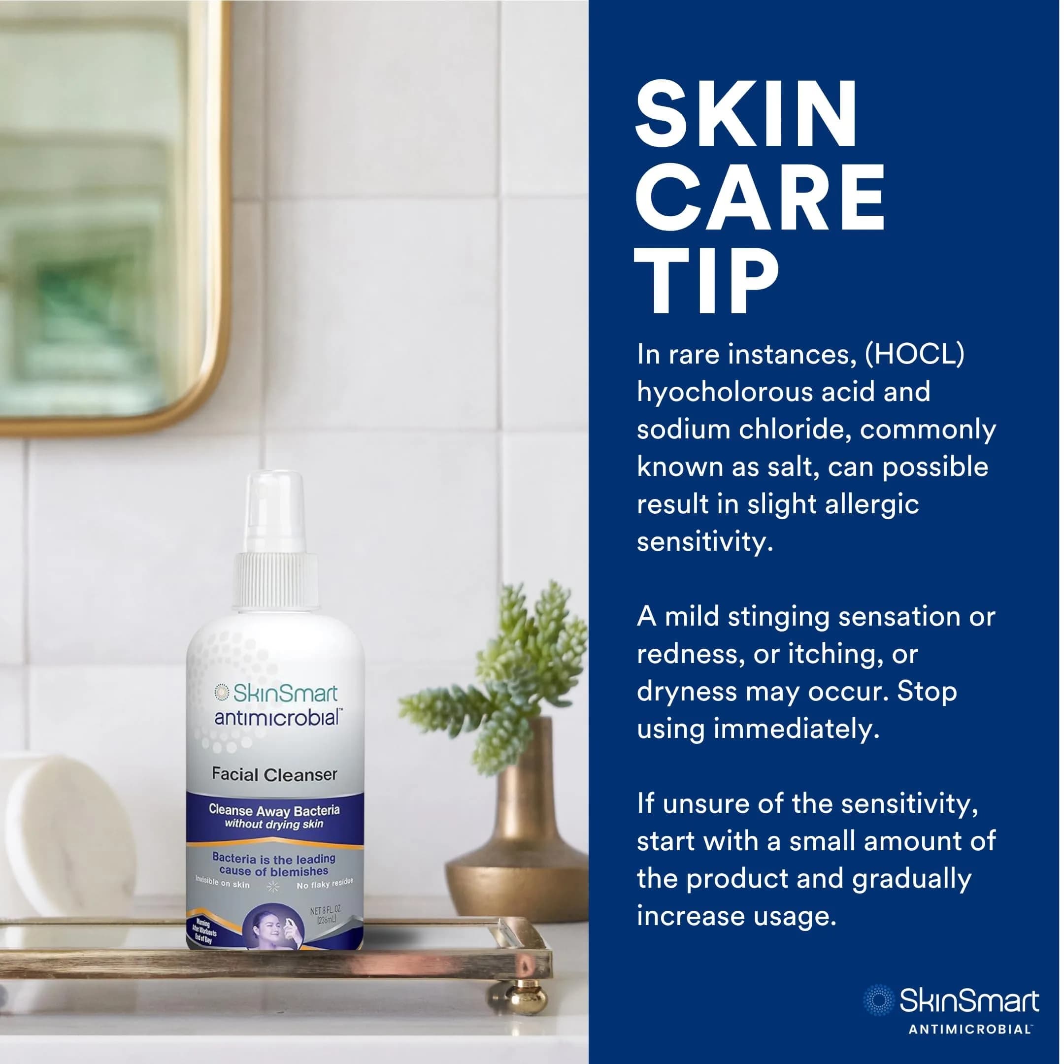 SkinSmart Antimicrobial Facial Cleanser Spray 200ml (2 Pack) | Targets Breakout Bacteria Without Drying - view 8