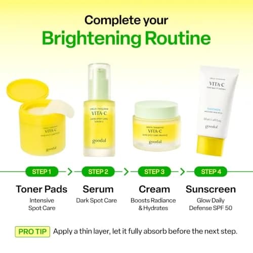 GOODAL Vitamin C Dark Spot Brightening Serum | 5% Niacinamide & Green Tangerine | Gentle Daily Facial Serum for Radiant Skin | Korean Skincare | 1.01 fl oz (30ml) thumbnail 8