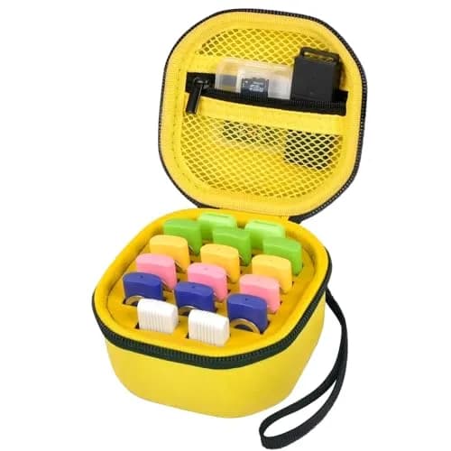 Comecase Hard EVA Shell USB Flash Drive Case | Holds 16 USB Drives with Mesh Pocket & Hand Strap thumbnail 1
