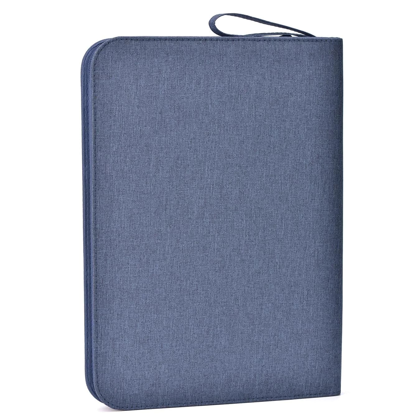 erofa Blue 48 Slot Water-Resistant Canvas Fountain Pen Case Holder Bag - view 4