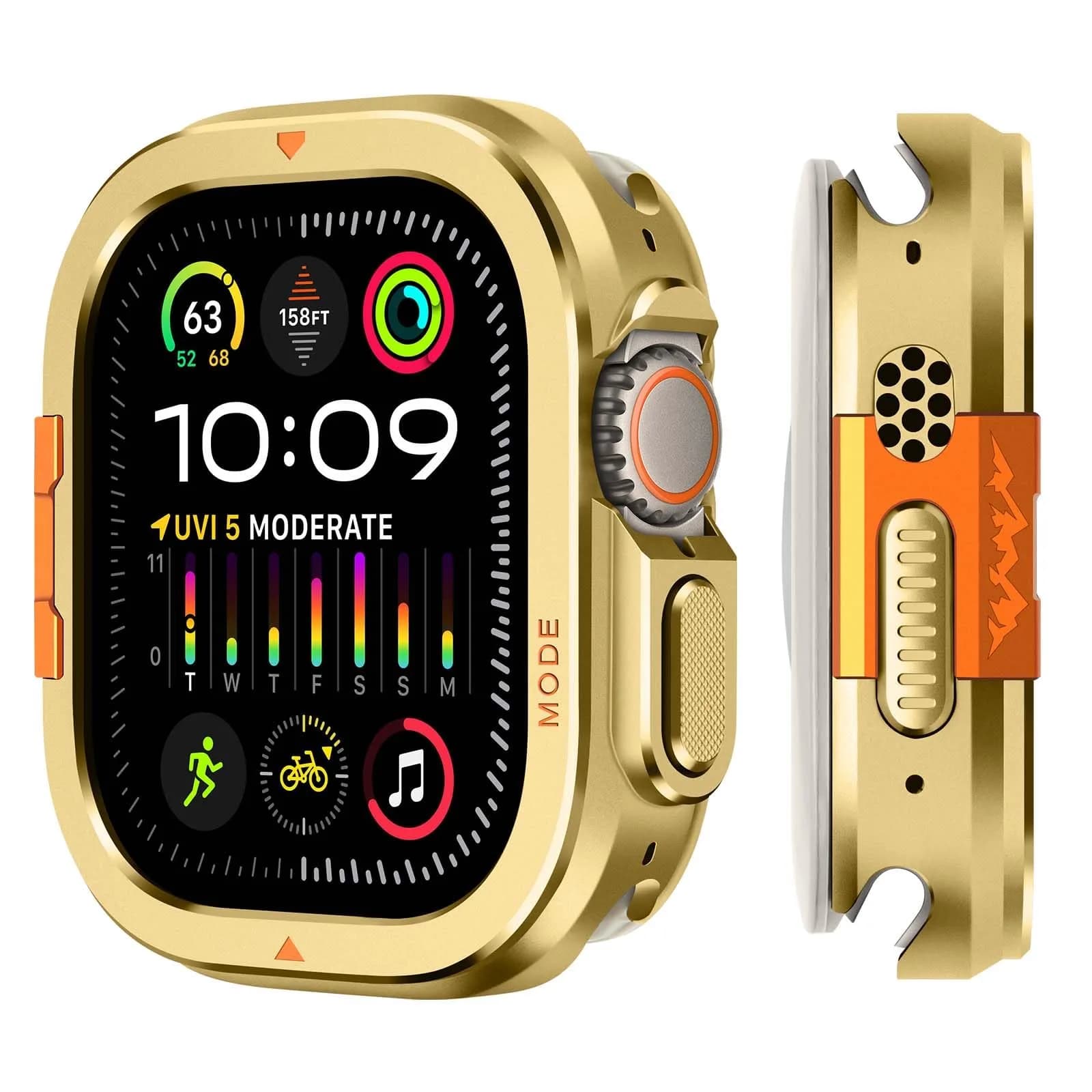 Suphart Apple Watch Ultra 4/3/2/1 Case 49mm | Rugged Metal Bumper & Back Protector