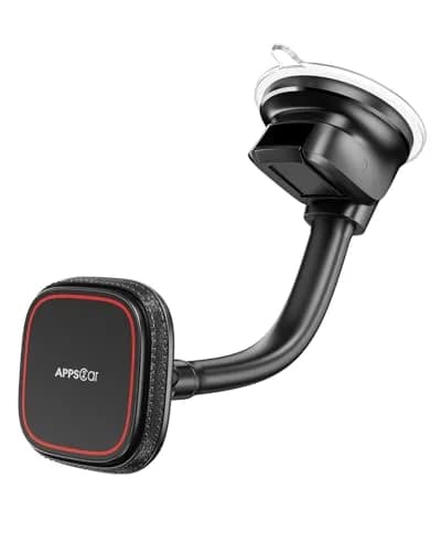 APPS2Car MagSafe Car Phone Mount with Flexible Gooseneck Arm | Secure Magnetic Hold & 360° Rotation thumbnail 1