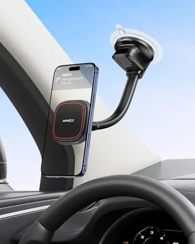 APPS2Car MagSafe Car Phone Mount with Flexible Gooseneck Arm | Secure Magnetic Hold & 360° Rotation thumbnail 8